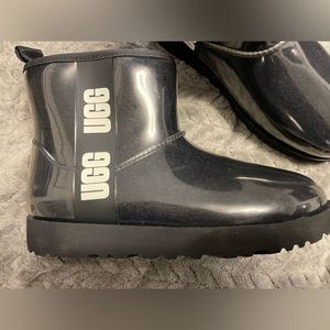 Ugg clear black worn once size 9